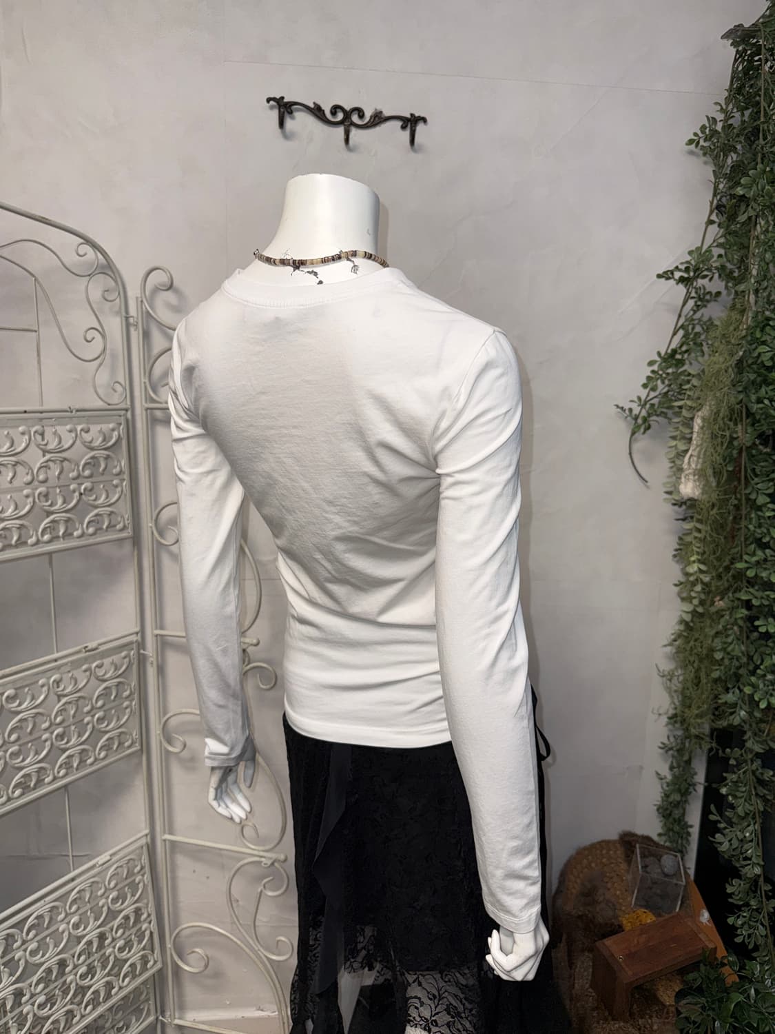 MOSCHINO white heart logo long sleeve 상품이미지3