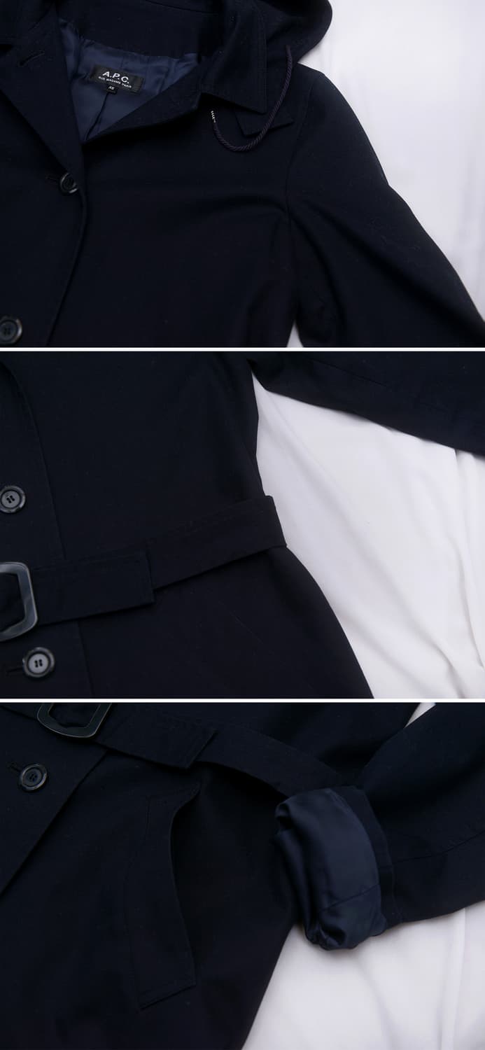 아페쎄 (A.P.C) 투웨이 후디드 트렌치코트 (XS / 85-90) 상품이미지8
