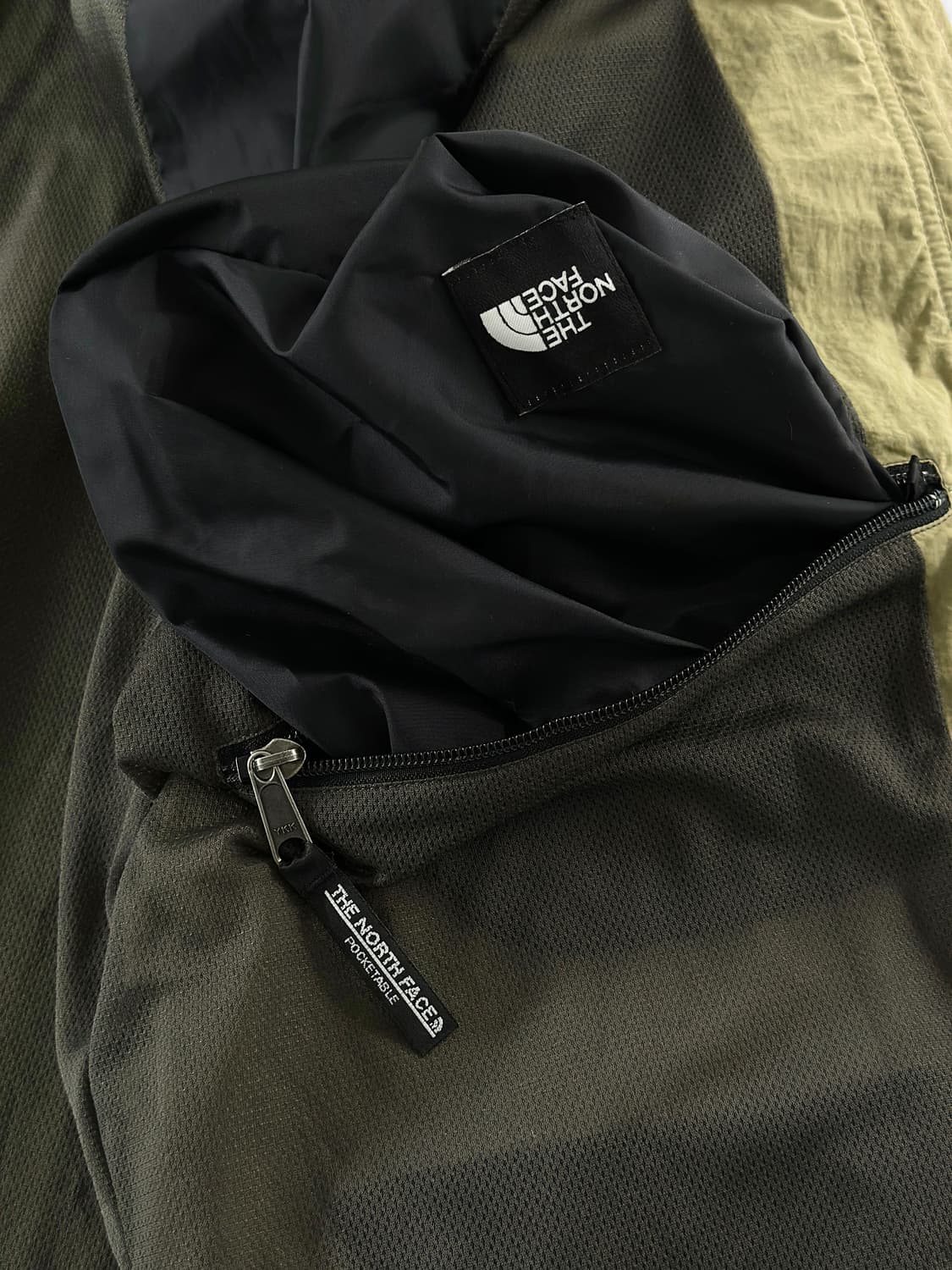 빈티지 노스페이스 올리브 카키 나일론 패커블 자켓 상품이미지7