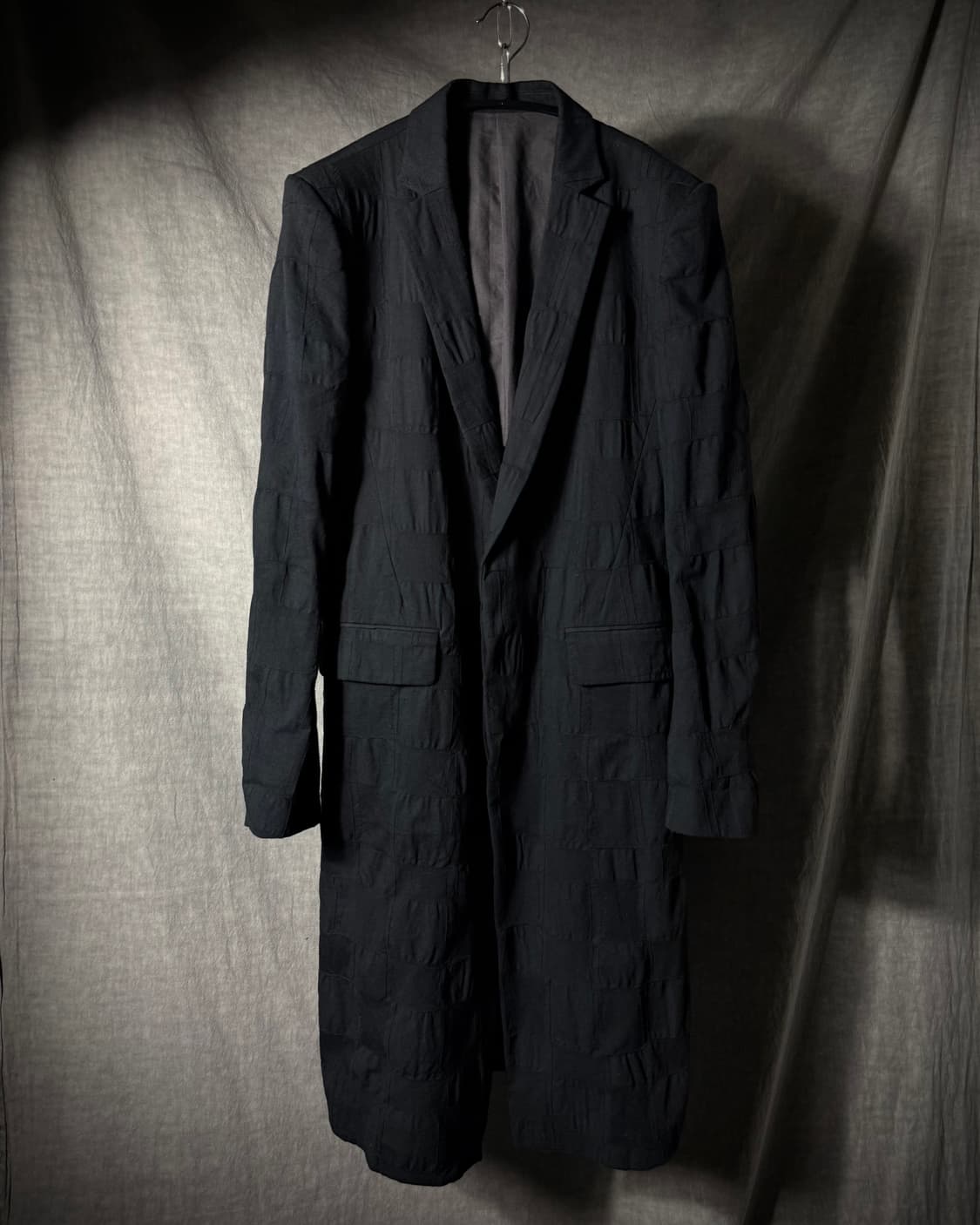 D.HYGEN Patch Tuck Textured Long Coat    상품이미지2