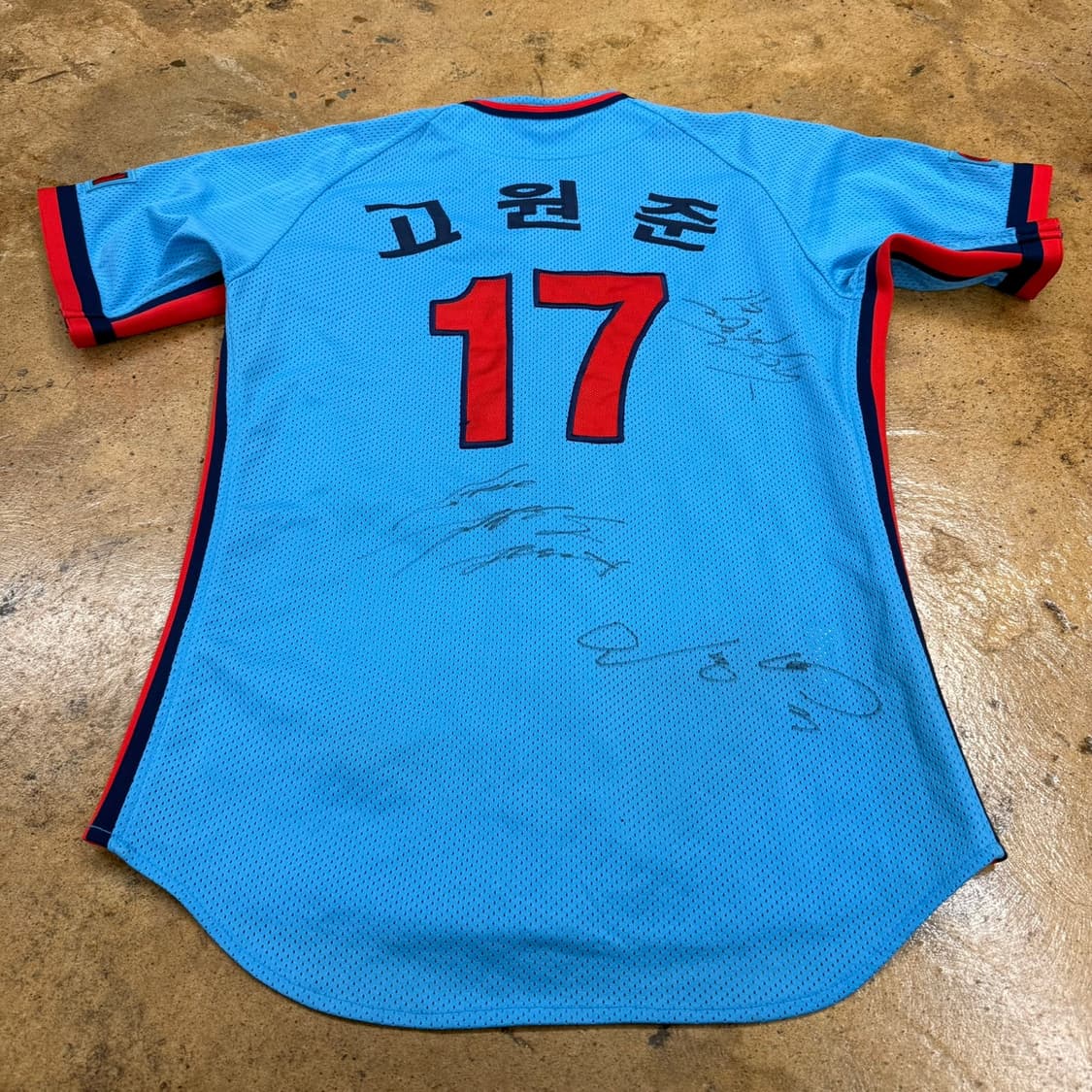 [ 105 ] 롯데 자이언츠 17번 고원준 싸인 반팔 유니폼 b15 상품이미지3
