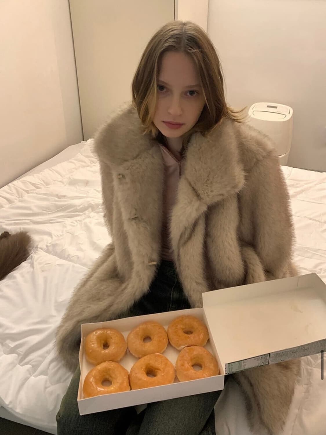 (오늘만할인)시눈 퍼자켓 heavy mix fur jacket 애쉬브라운 상품이미지2