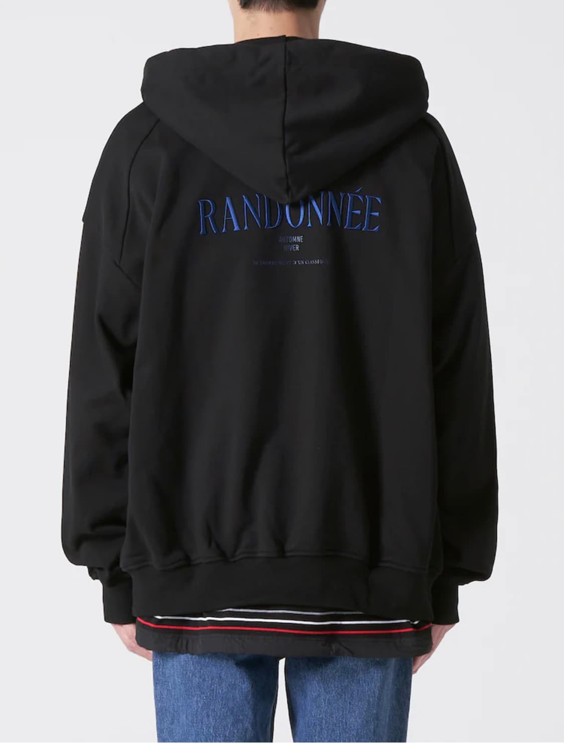 [M] 22FW 준지 레터링 후드 집업 블랙(최종가격) 상품이미지1