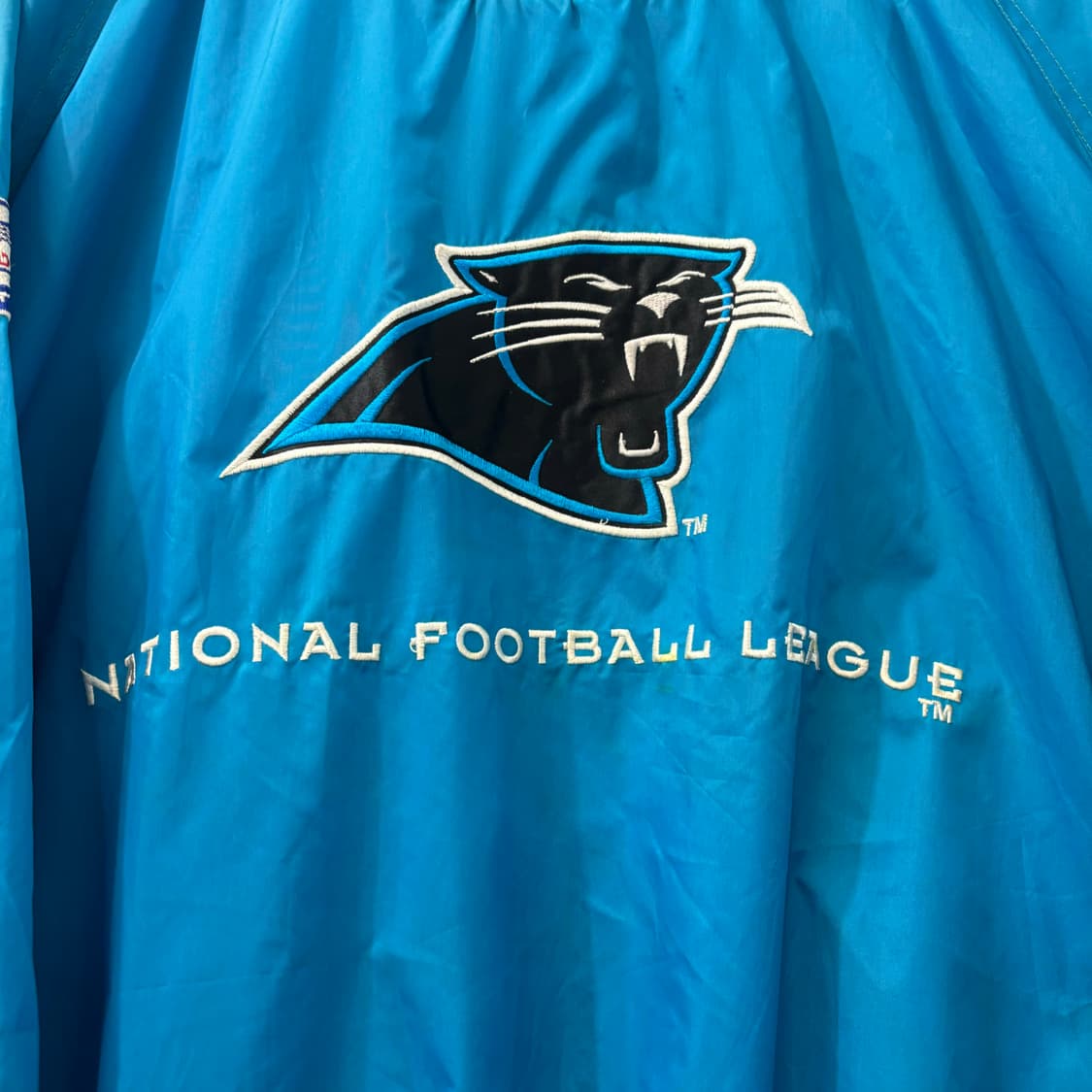 NFL X 로고 애슬래틱 90s 올드스쿨 캐롤라이나 팬서스 웜업 XL 상품이미지5