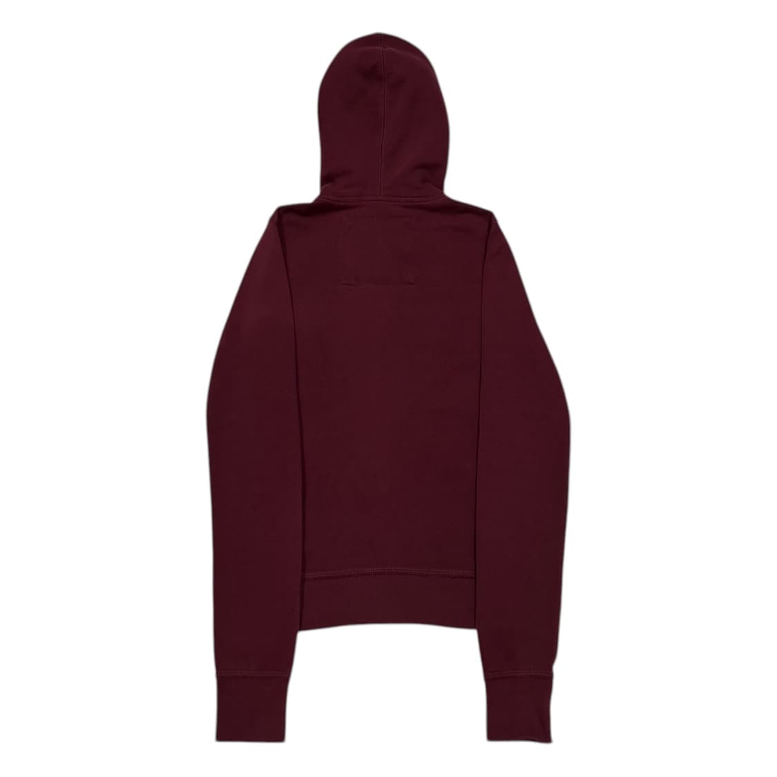 아베크롬비 빈티지 버건디 마룬 와인 딱붙핏 기모 후드집업 Y2K 자켓 상품이미지3