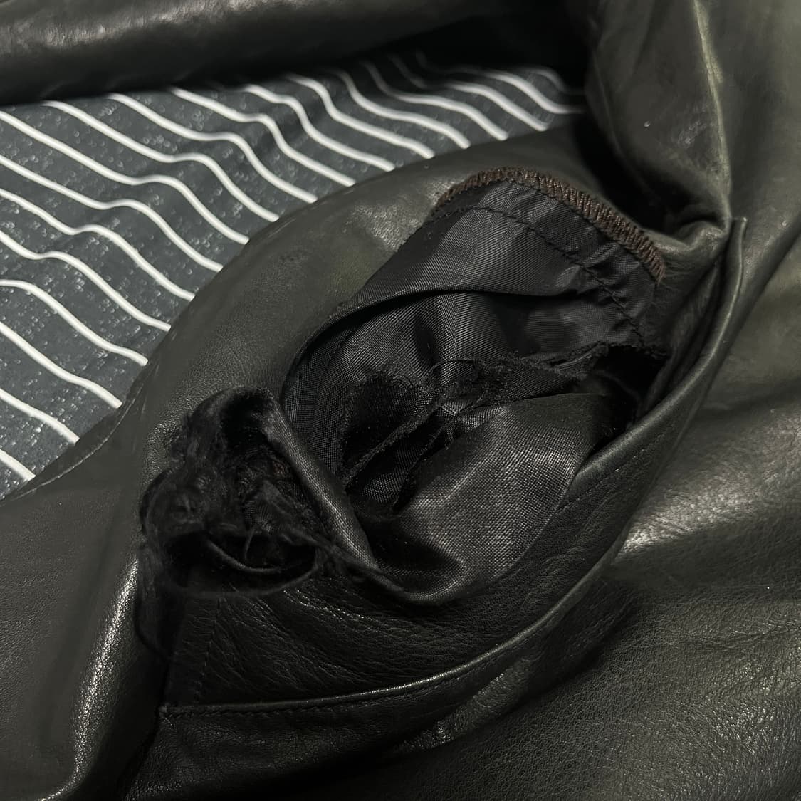 올드갭 레더 카코트 M블랙 상품이미지8