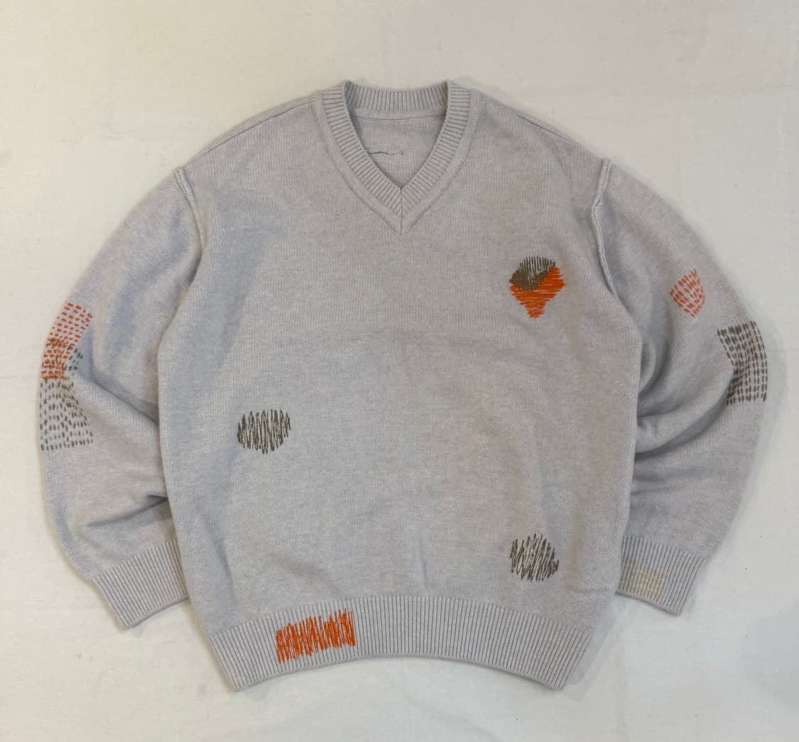 아더에러 20FW 소잉 울 니트 라이트 퍼플 상품이미지1