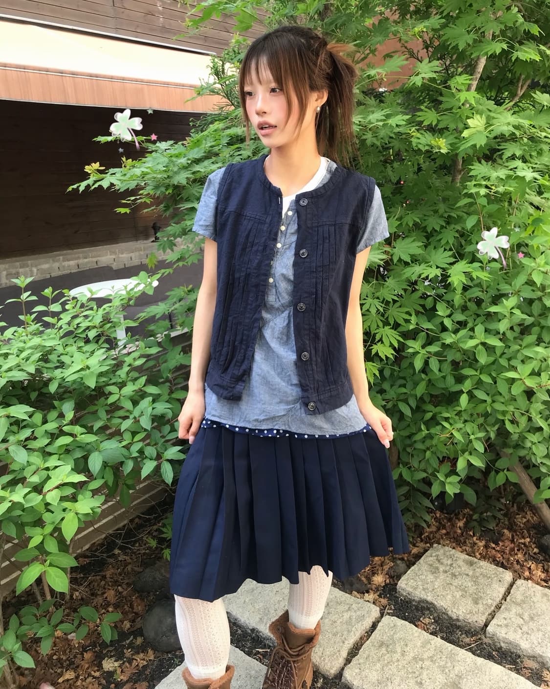 𖤐네이비 니혼진 코디set𖤐 상품이미지3