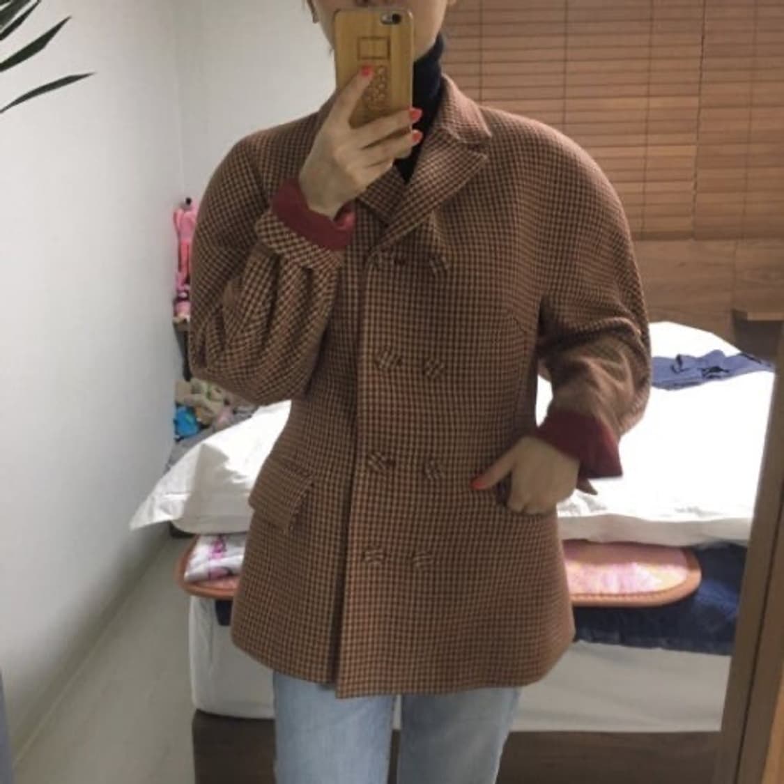 푸시버튼 그린 자켓  상품이미지6