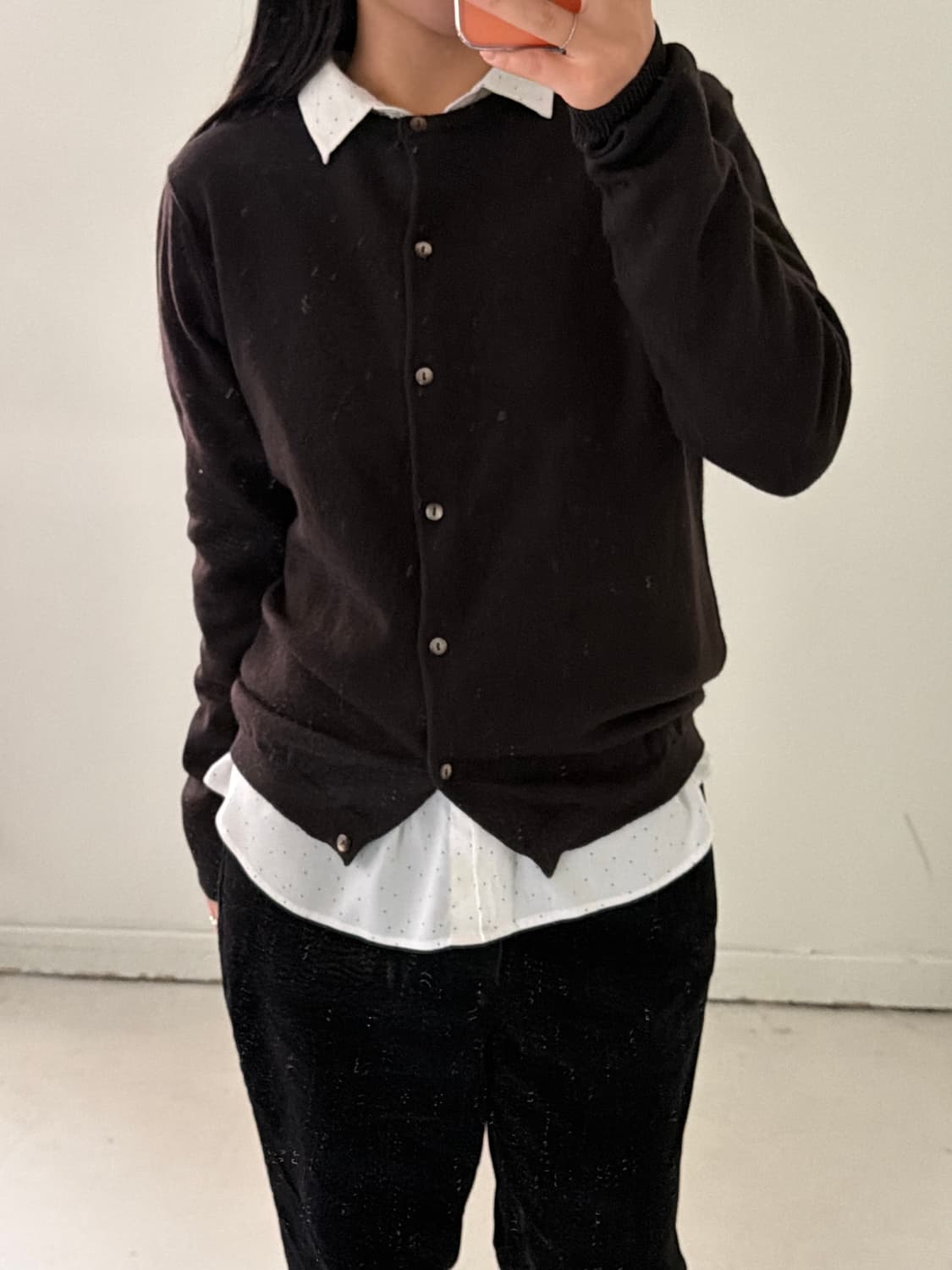 일본빈티지 wool100% 니트 가디건  상품이미지4