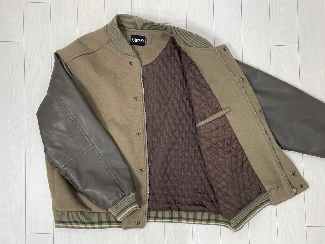 {단종제품} 아조바이아조 오버사이즈 바시티 스타디움 자켓 상품이미지4