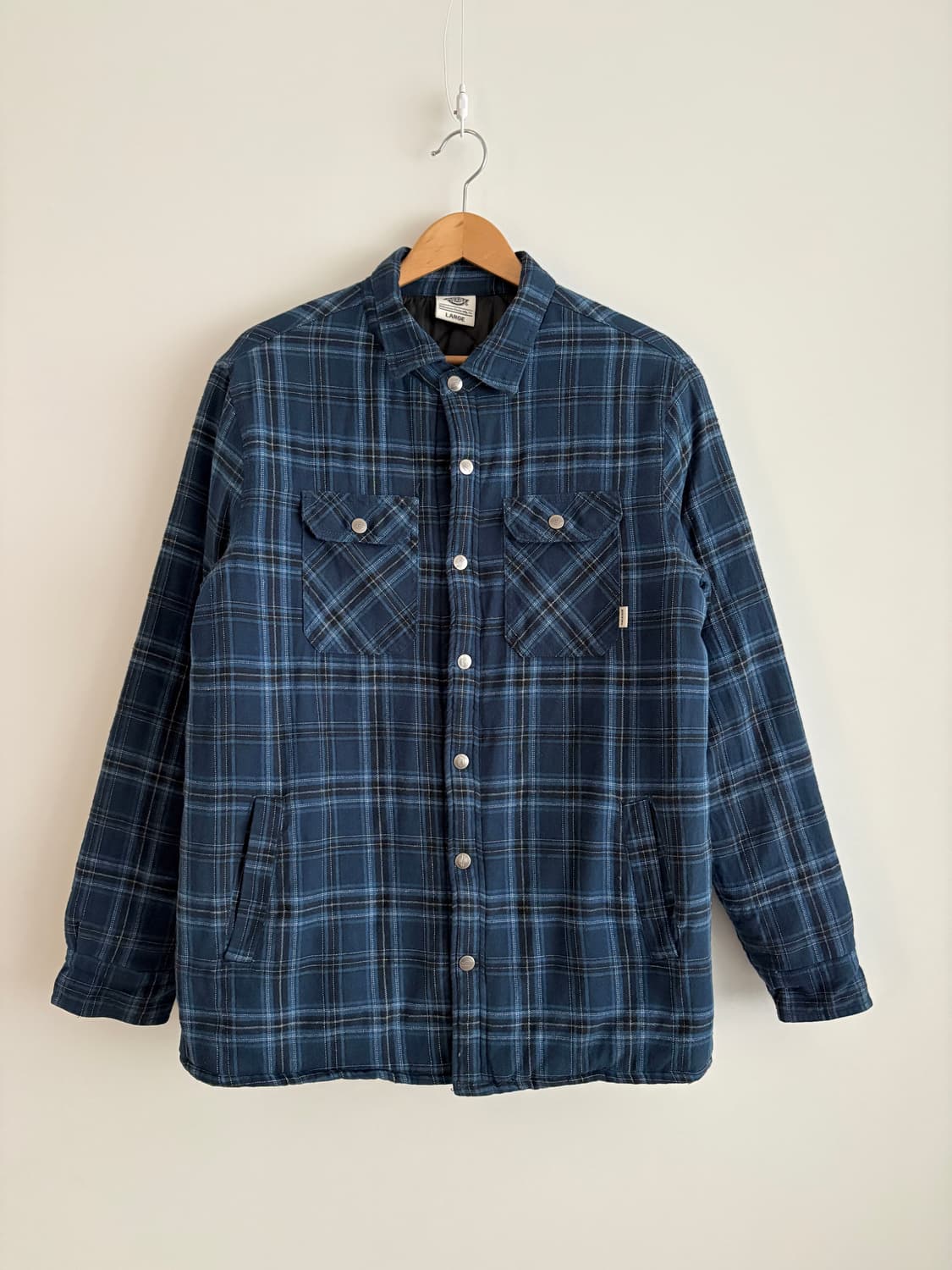 Dickies 체크 플란넬 패딩 셔츠 자켓 L 상품이미지1