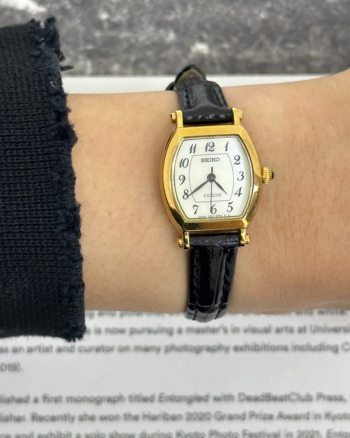 세이코 엑셀린 자개 다이얼 쿼츠 시계 상품이미지9