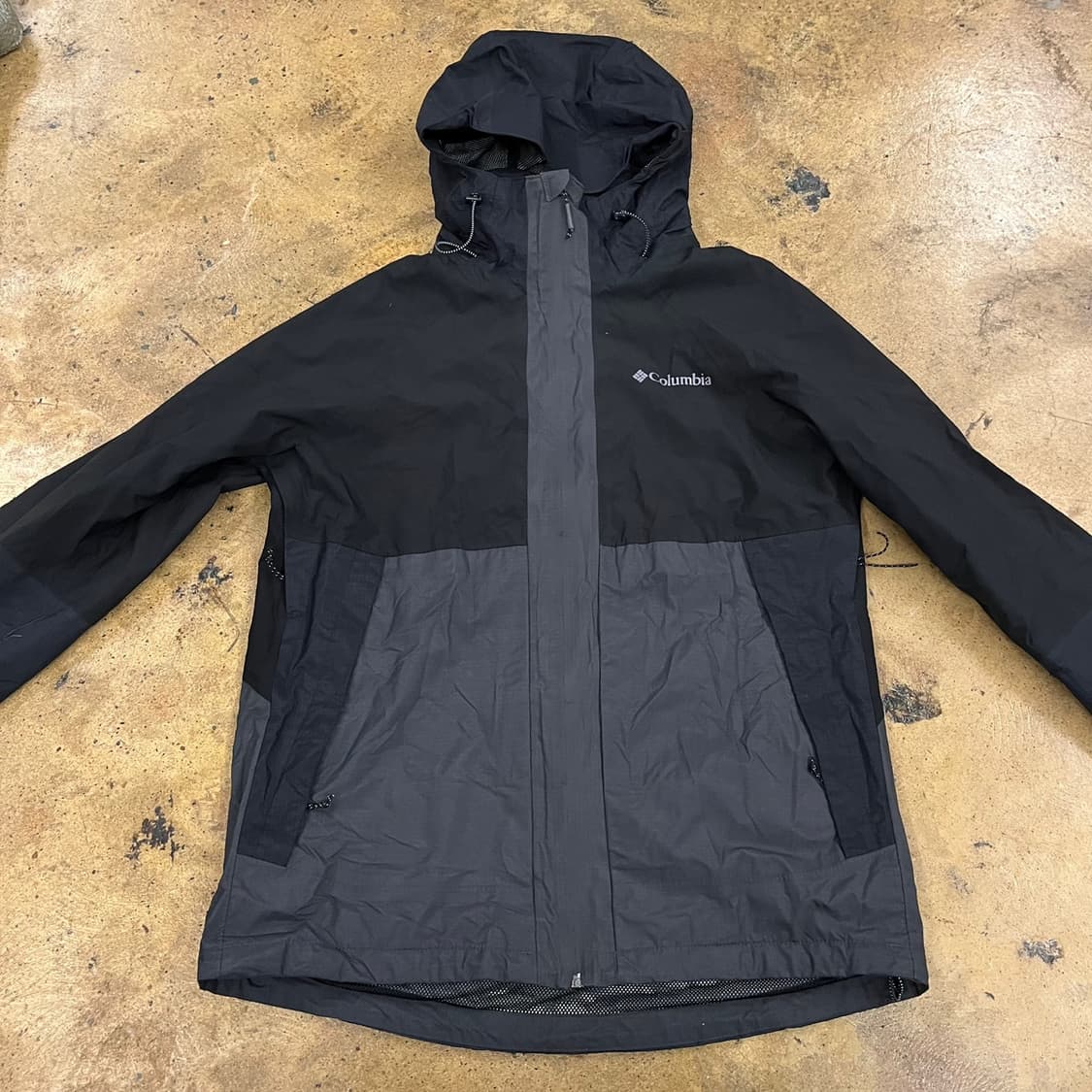 [정품/L] 컬럼비아 블랙 그레이 바람막이 자켓 b19 상품이미지3