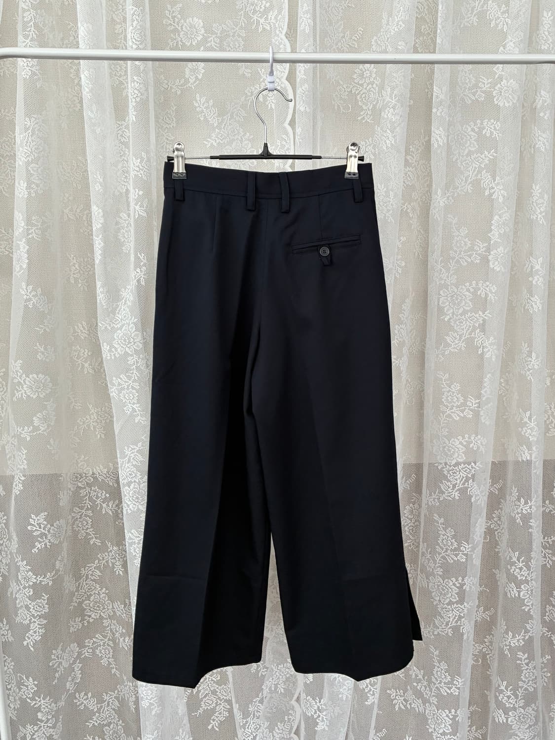 10) 마르니 키즈 와이드 핀턱 팬츠 네이비 상품이미지2