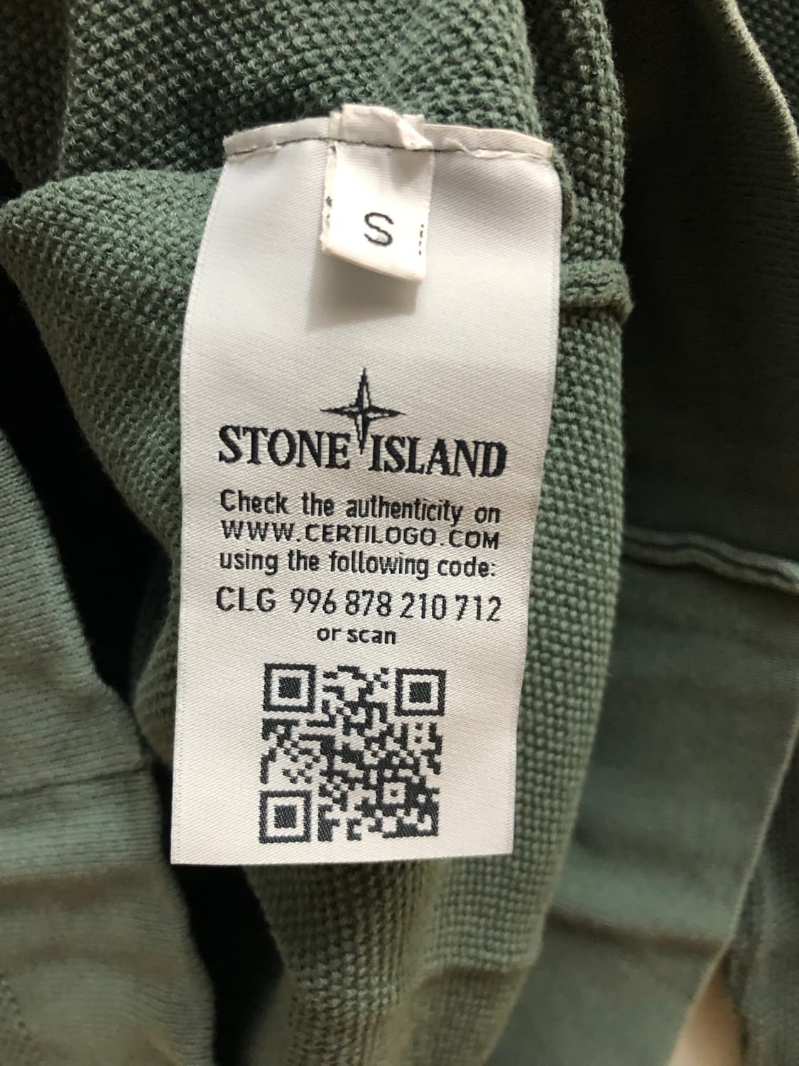 [S] 스톤아일랜드 와펜 패치 니트 에메랄드 상품이미지6