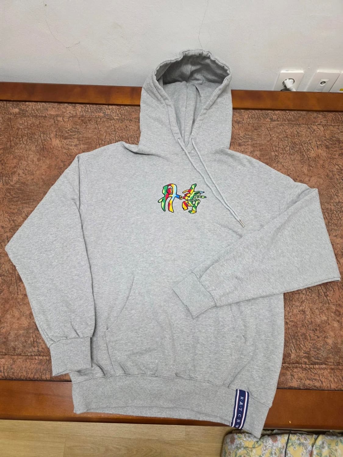 로맨틱크라운 단청 자수 후드티 L 상품이미지1