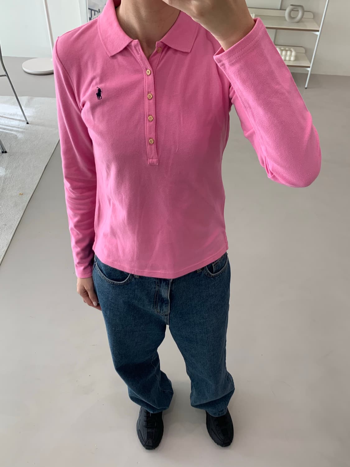 폴로 랄프로렌 걸즈 긴팔 카라티 XL(16) 상품이미지1