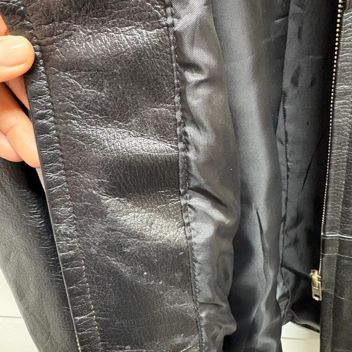 블랙 양가죽 자켓 트러커 JPN M 상품이미지7