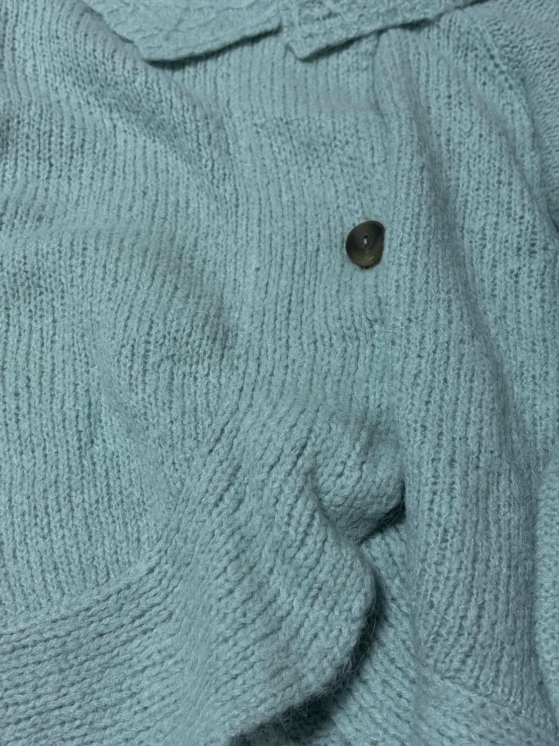 민트 사이드단추 니트가디건 상품이미지4