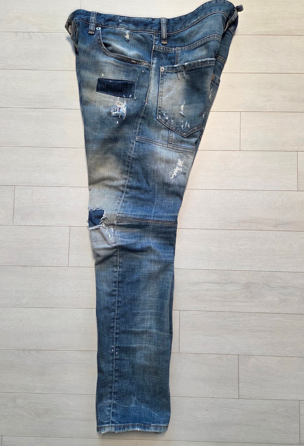 디스퀘어드 패치워크 데님 팬츠 상품이미지3