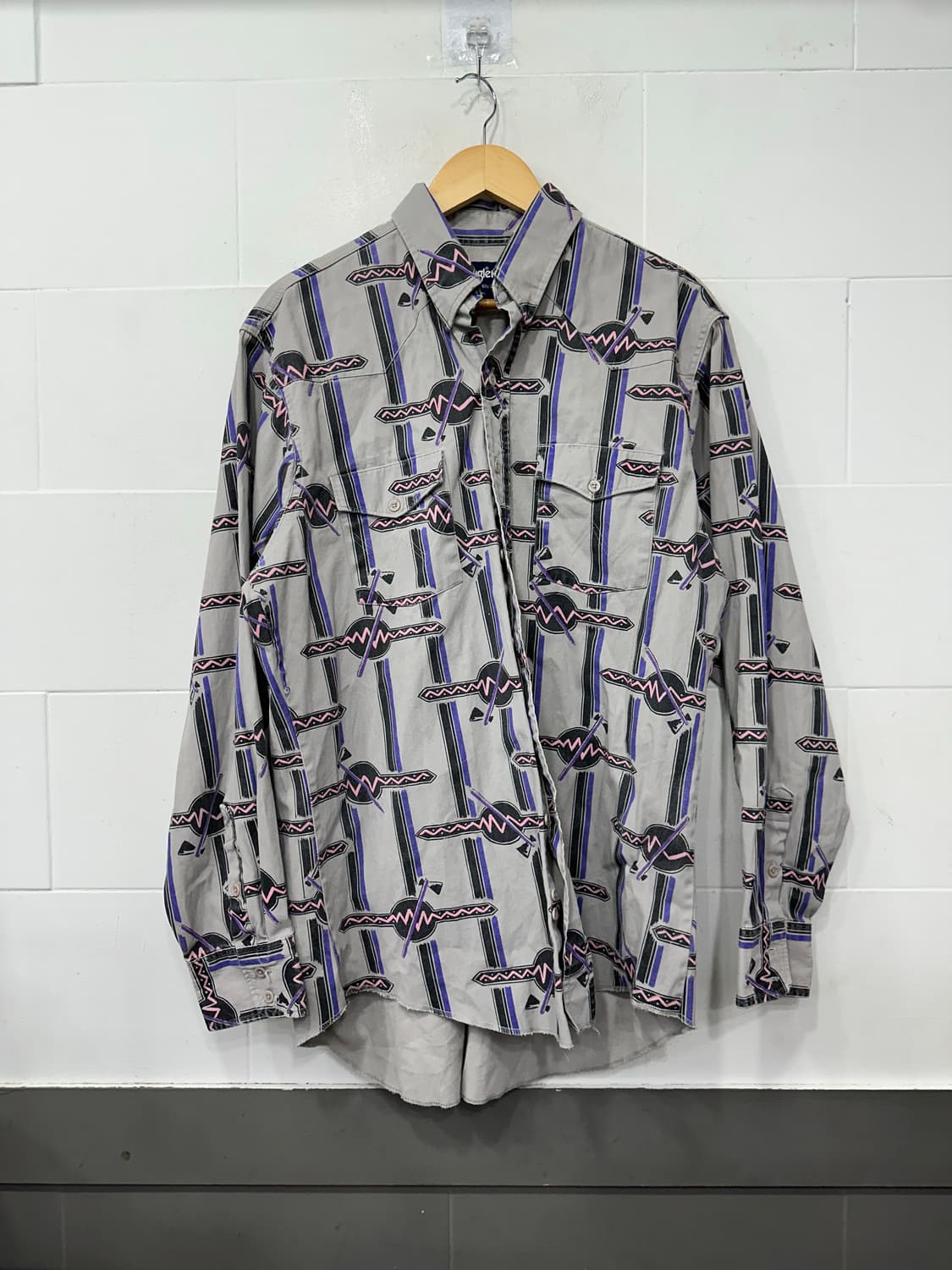 랭글러 패턴 셔츠 상품이미지1