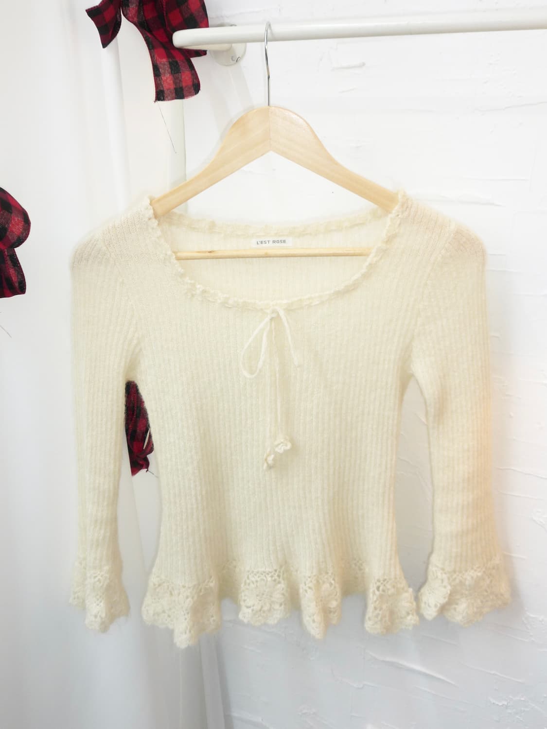 soft ivory knit top 상품이미지5