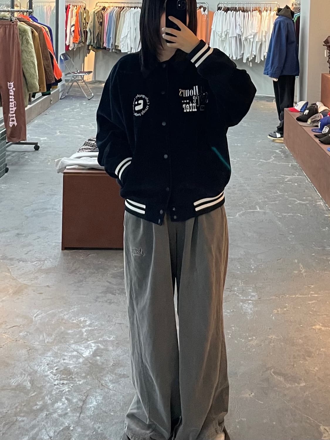 코드그라피 코듀로이 잉크 심볼 바시티 자켓 H1275 상품이미지1