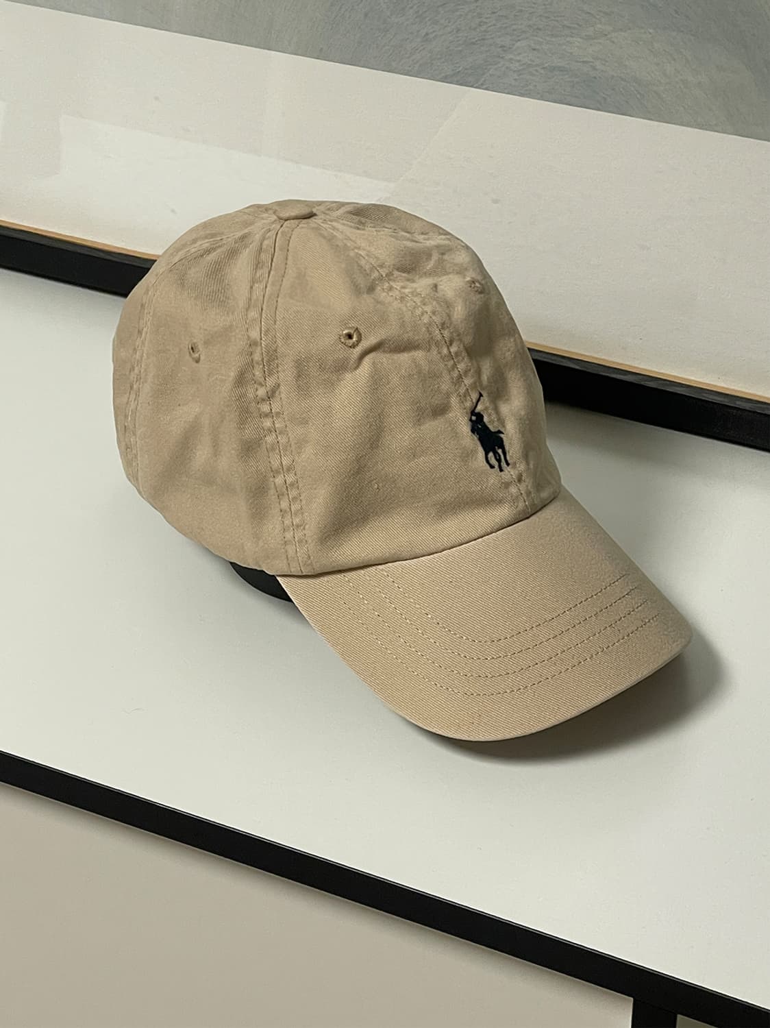 폴로 베이지 볼캡 상품이미지4
