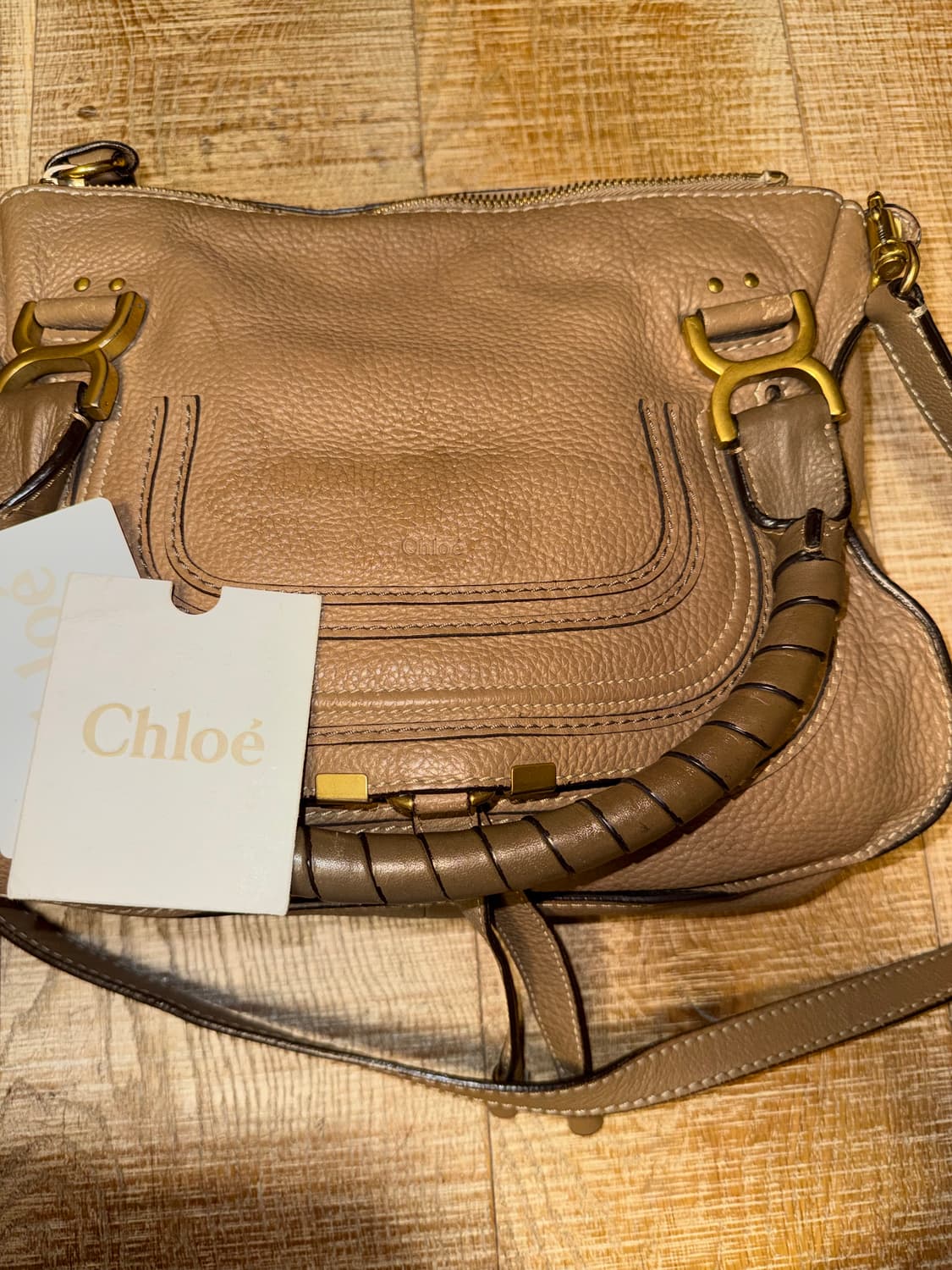 끌로에 마르씨 숄더백 카멜 상품이미지1