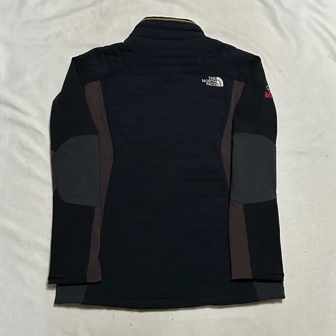 105 노스페이스 써밋 블랙 옐로우 배색 플리스 자켓 상품이미지3