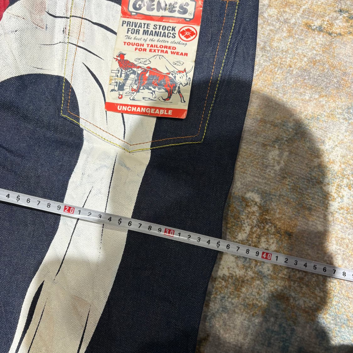 에비수 제팬 오리지날 페인팅 생지데님팬츠 상품이미지7