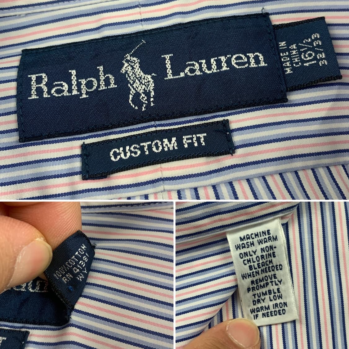 폴로 랄프로렌 멀티포니 커스텀핏 스트라이프 셔츠 상품이미지6