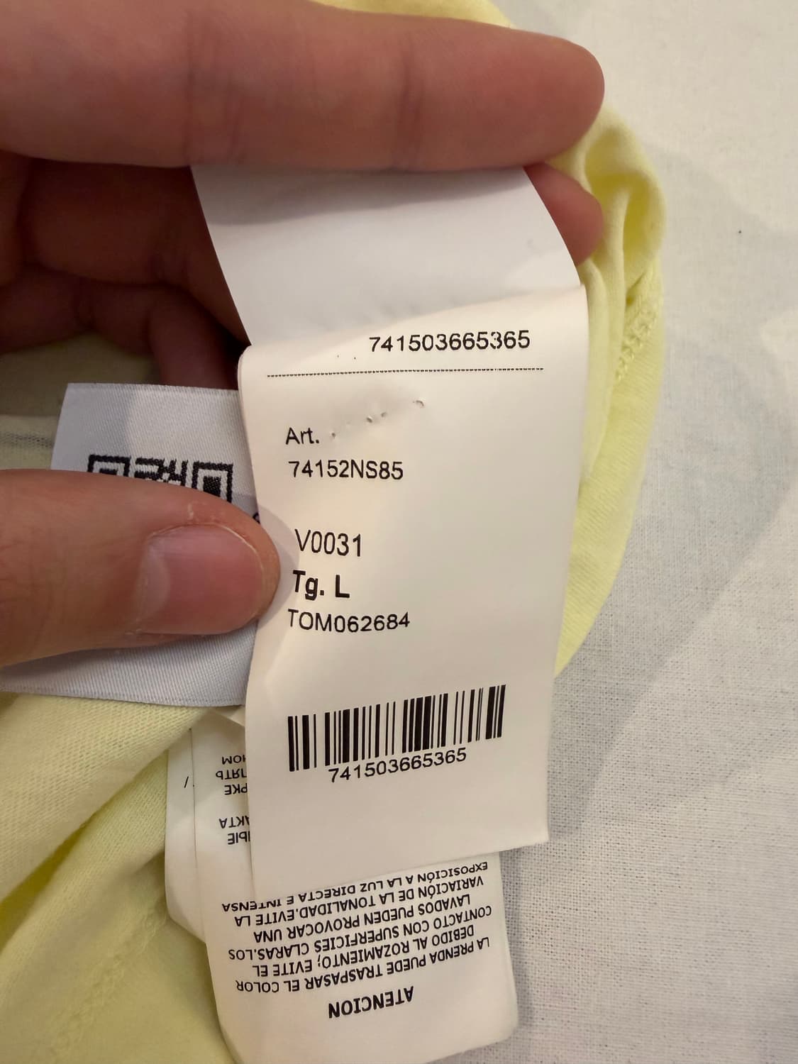 21ss 스톤아일랜드 빅로고 마블 쓰리 티셔츠 레몬 상품이미지6