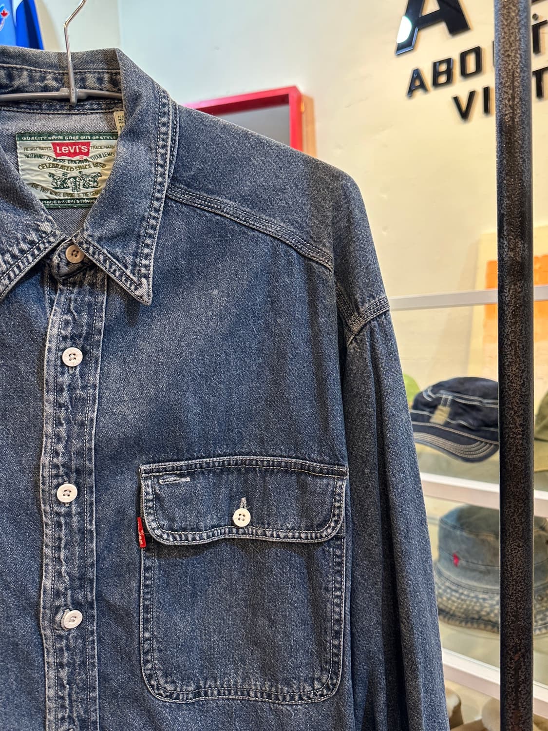 리바이스 90s 빈티지 데님셔츠 M 상품이미지2