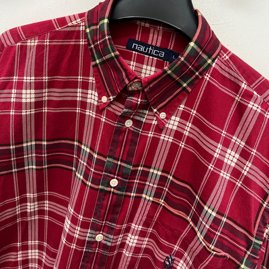 00s NAUTICA 노티카 레드 체크 긴팔 셔츠 남방 105 상품이미지3