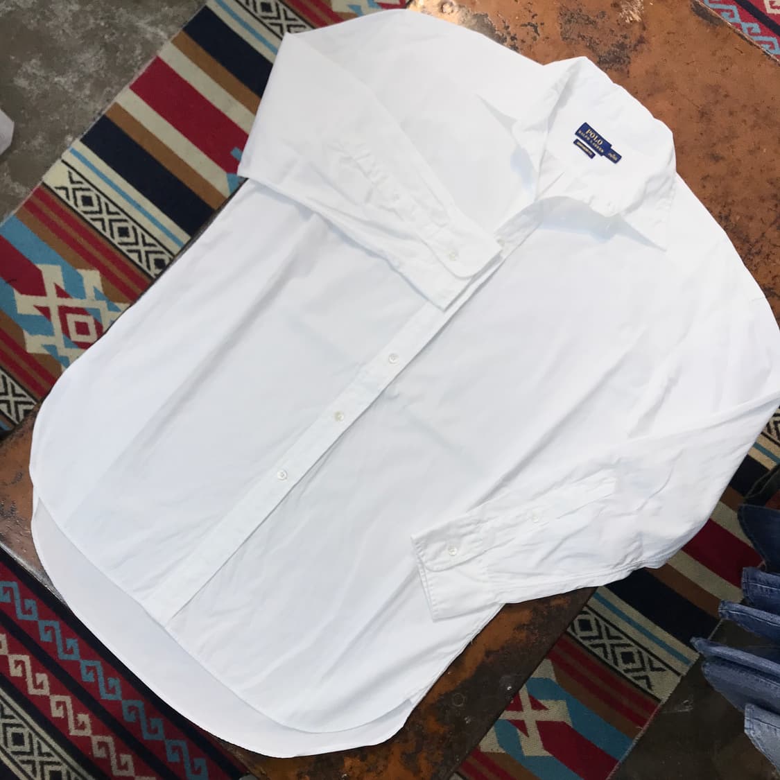 폴로랄프로렌 보이프렌드 핏 화이트 셔츠 여성 프리사이즈 상품이미지2