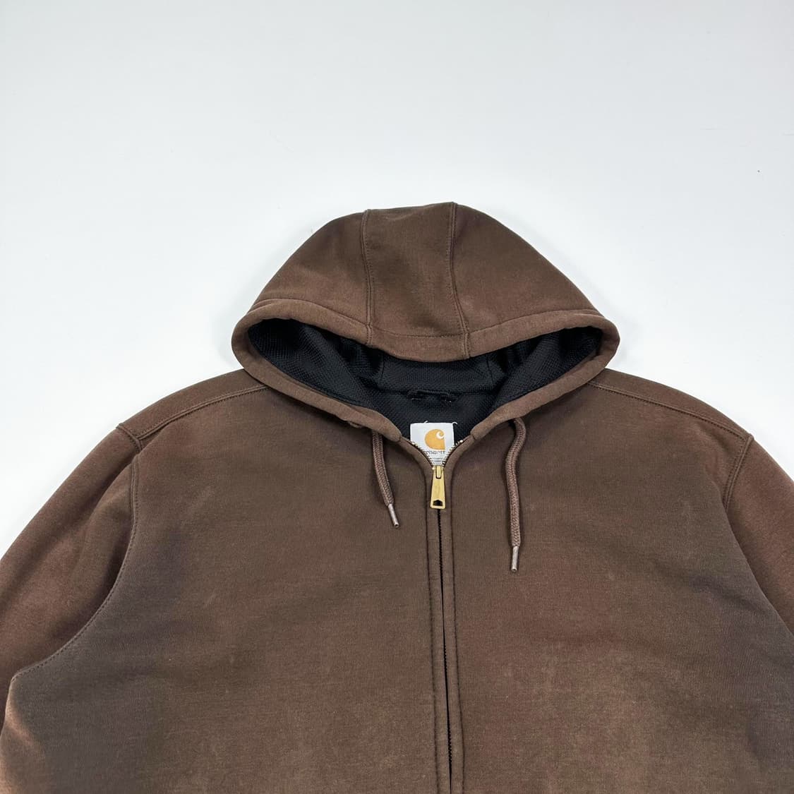 칼하트 써멀 브라운 타이다이 후드집업 (실측 XXL) 상품이미지1