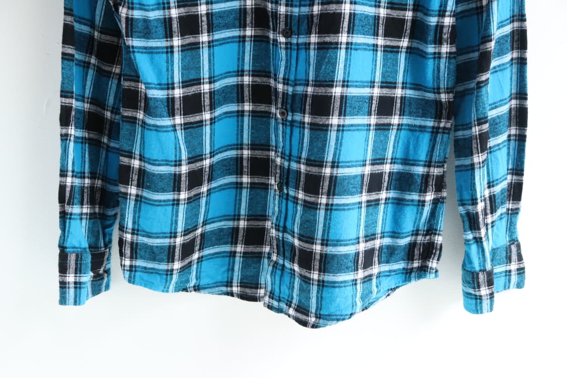 signal point 체크 긴팔셔츠 M사이즈 상품이미지4