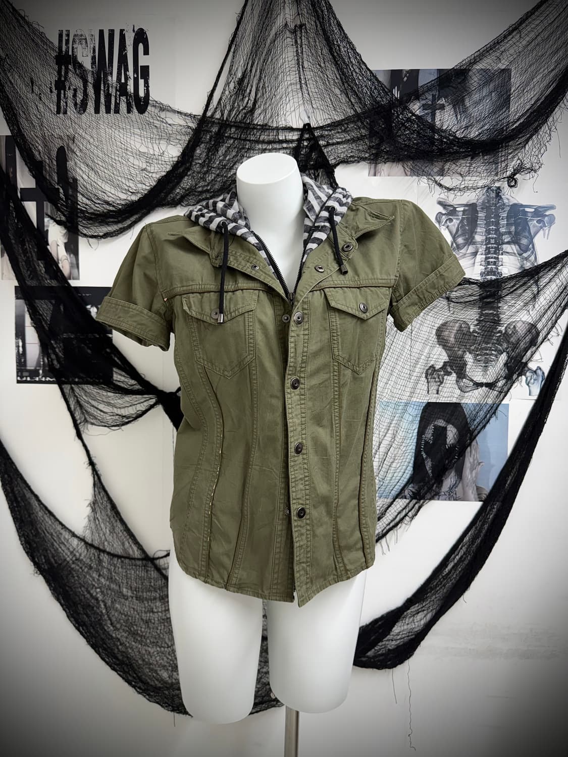 Semantic design hoddie layered shirts 상품이미지6