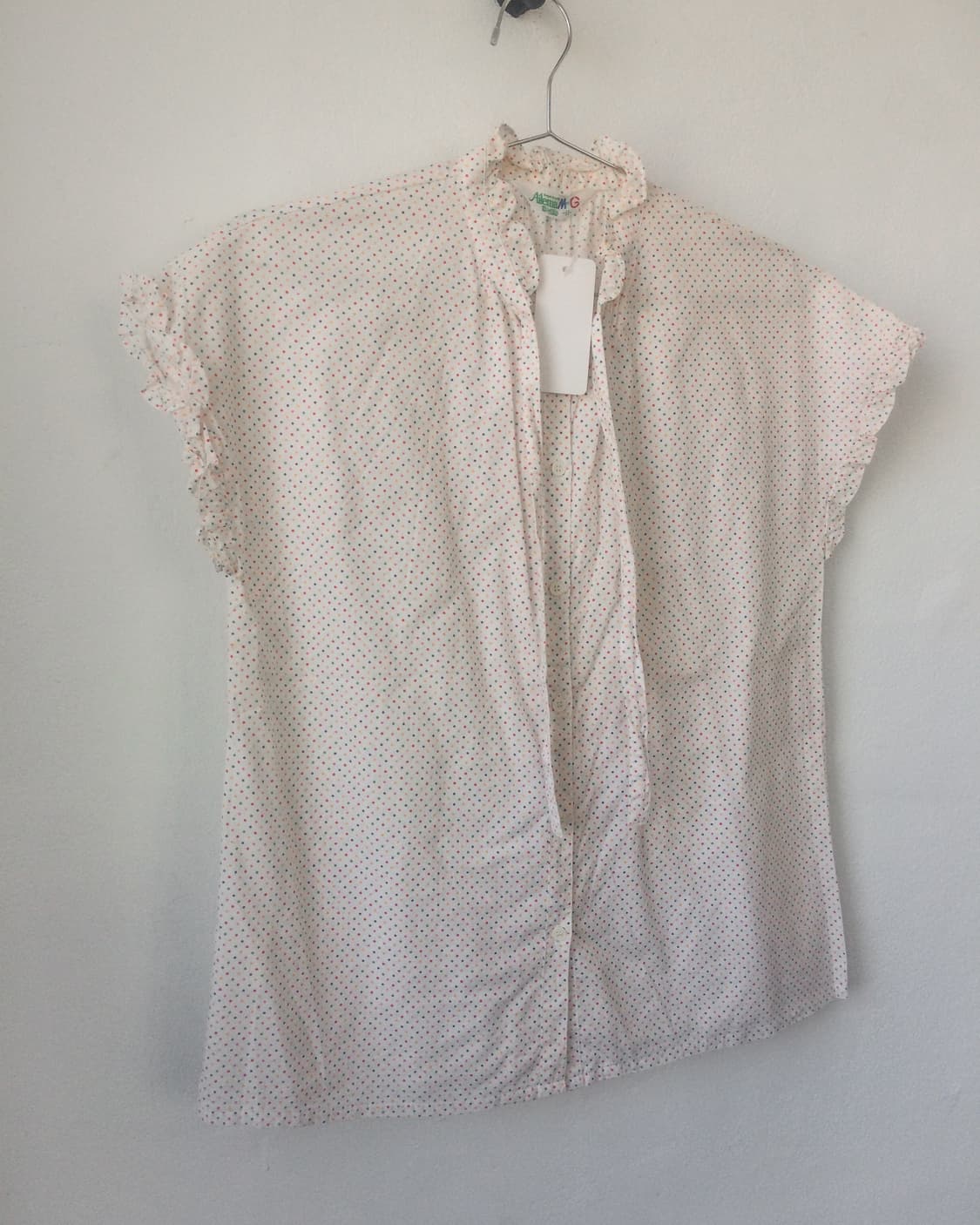 Tied dot pattern blouse 상품이미지3