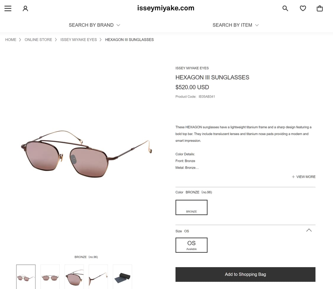 이세이 미야케 x 금자안경 유아인 탑브릿지 티타늄 일본 안경 0020 상품이미지9