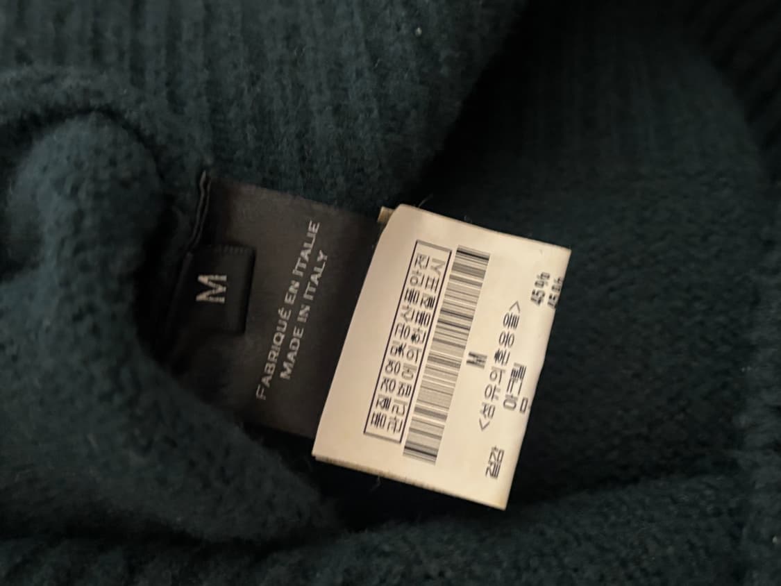 발망 사선 버튼 니트 그린 m 상품이미지4