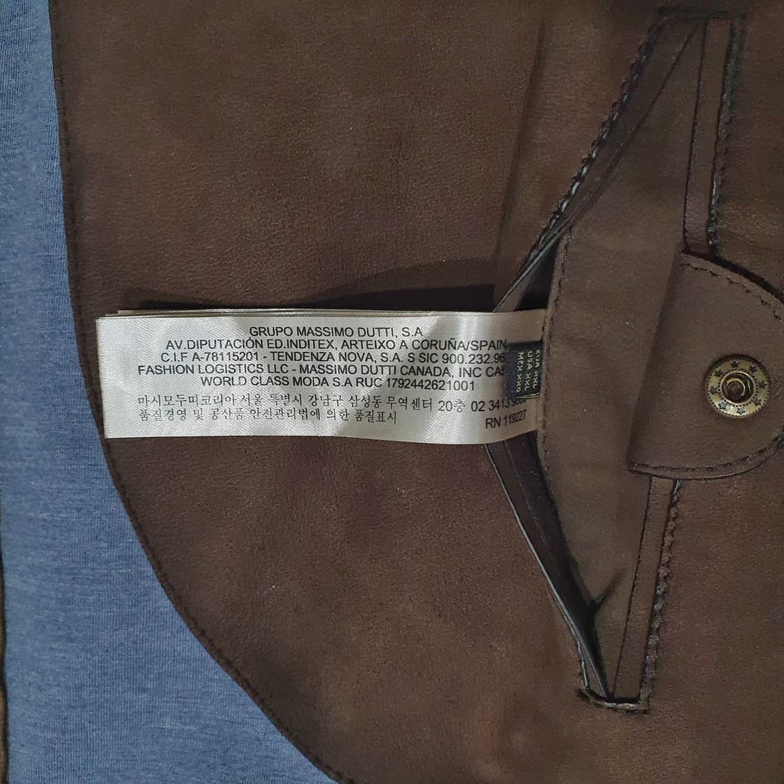 마시모두띠 양가죽 셔츠자켓 2xl (105-110) 상품이미지10