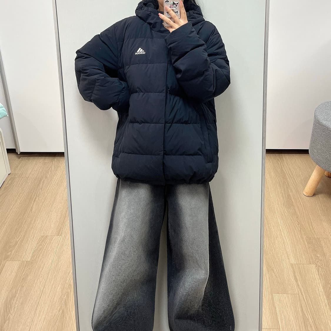 아디다스 덕다운 블랙 패딩 자켓 상품이미지1