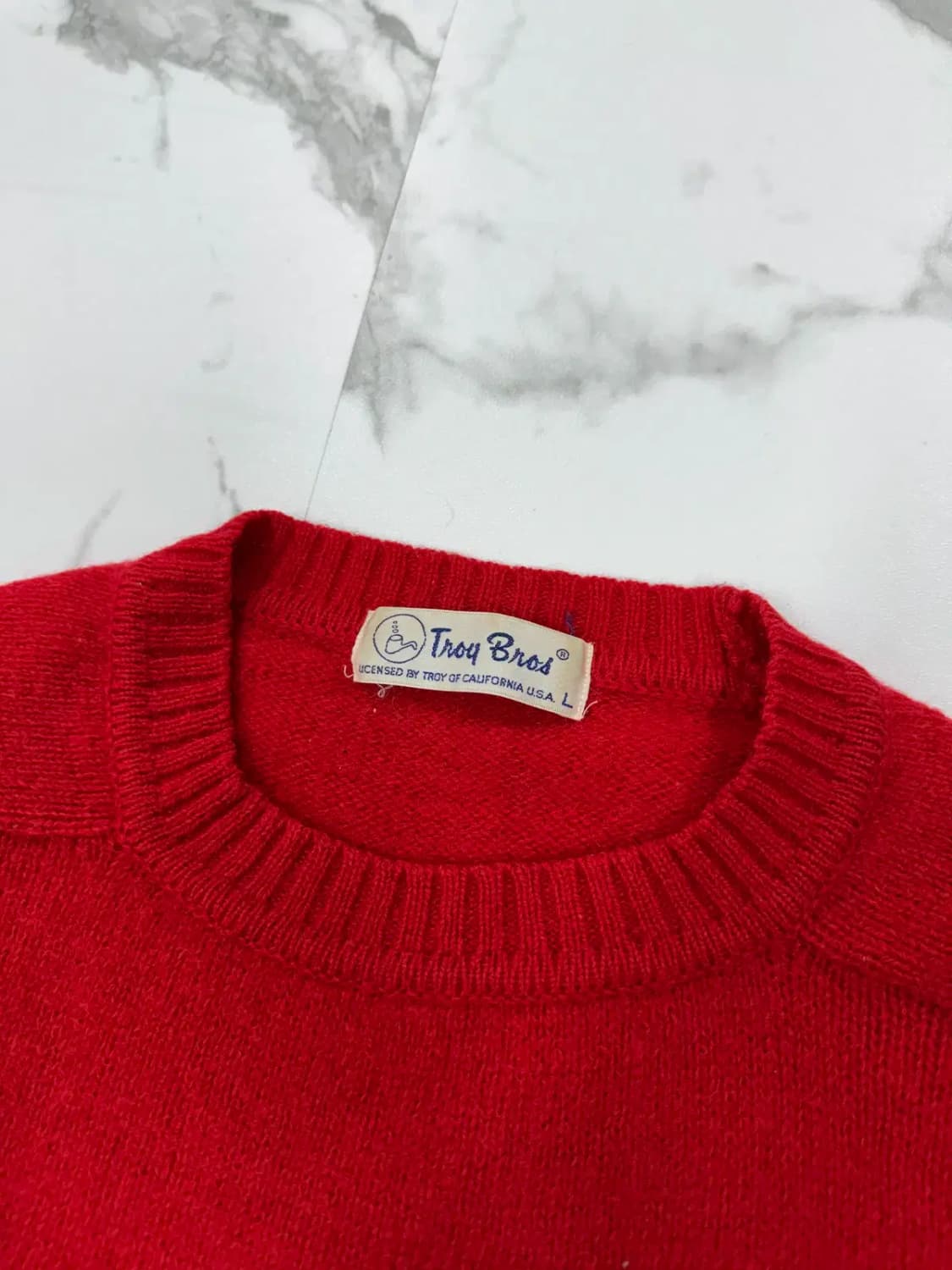 Troy Bros 울 100% 자수 니트 상품이미지3