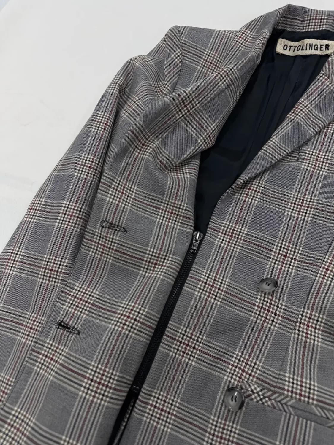 오토링거 체크 블레이져 자켓 상품이미지3