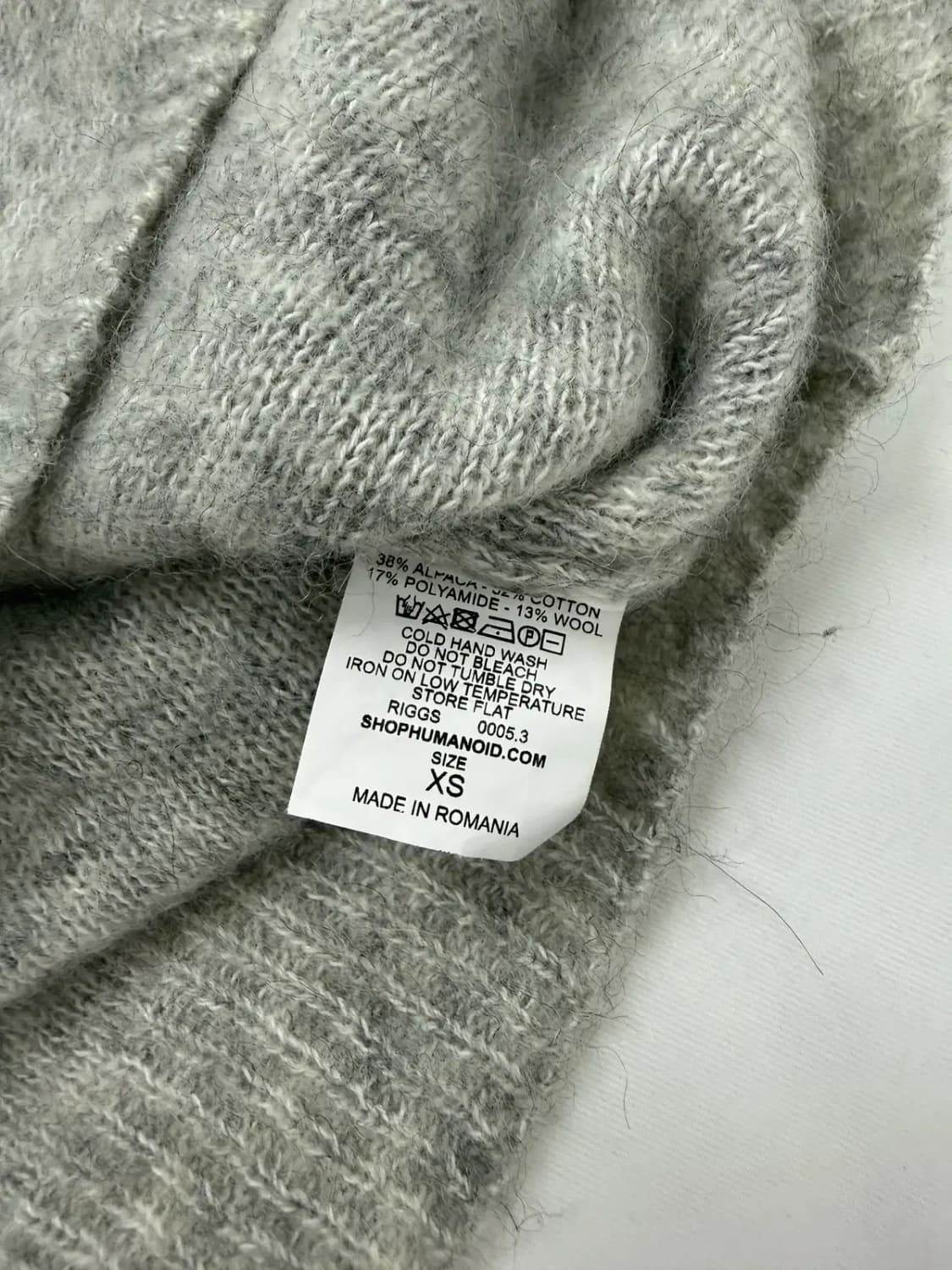 Humanoid 박시 알파카 니트 베스트 상품이미지4