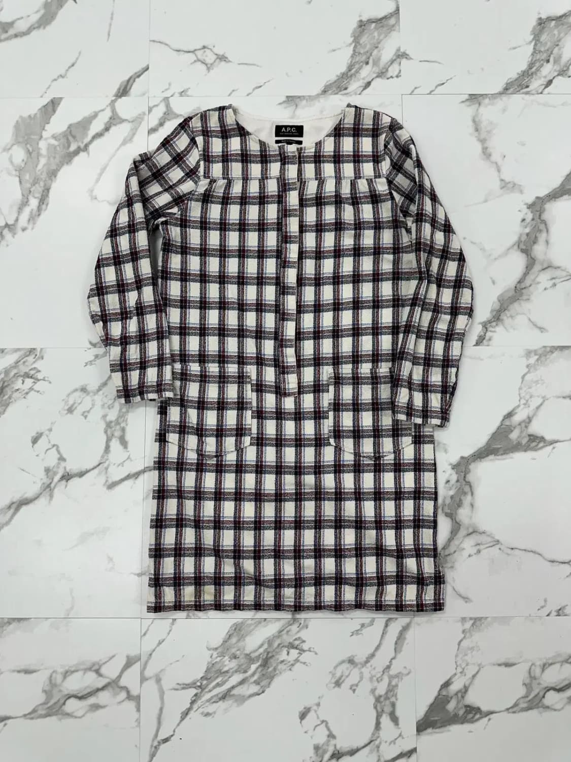 A.P.C. 아페쎄 체크 원피스 상품이미지1