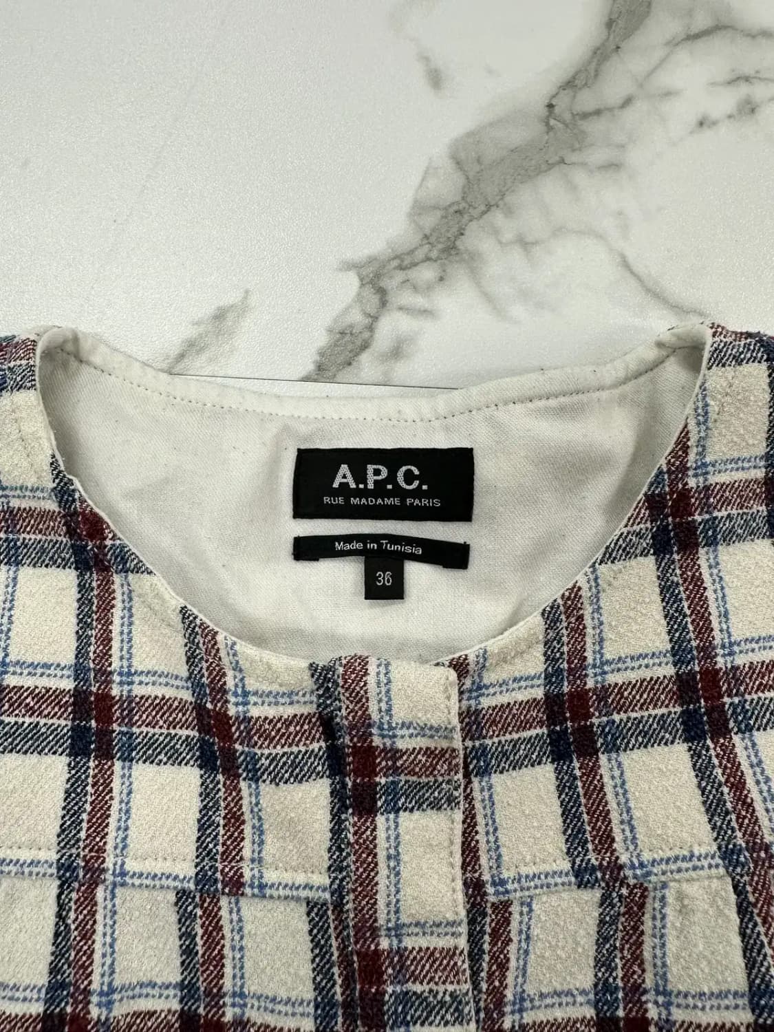 A.P.C. 아페쎄 체크 원피스 상품이미지4